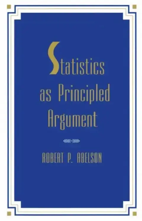Cover of Statistics As Principled Argument
