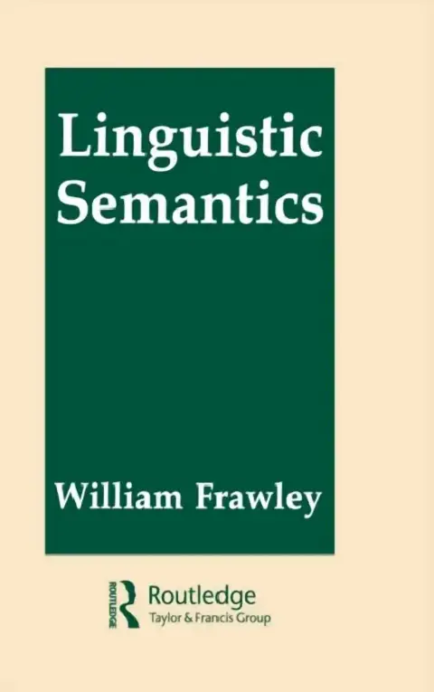 Cover of Linguistic Semantics
