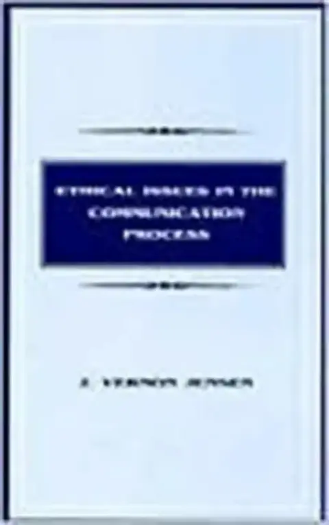 Cover of Ethical Issues in the Communication Process