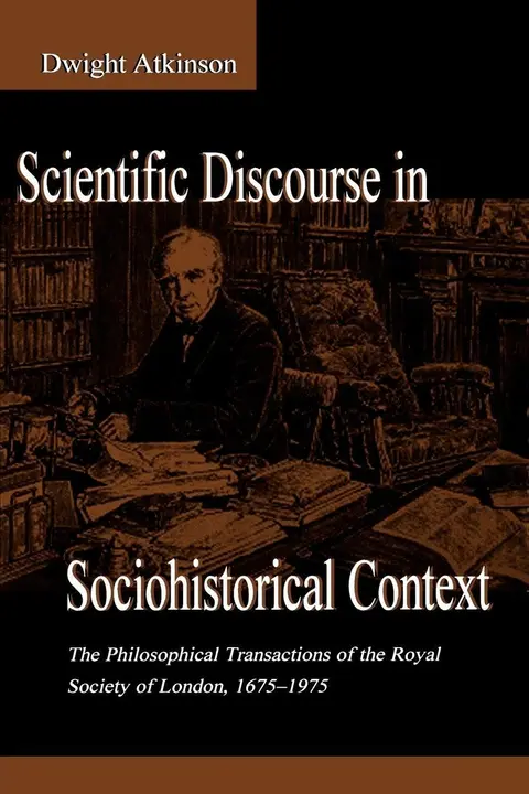 Cover of Scientific Discourse in Sociohistorical Context