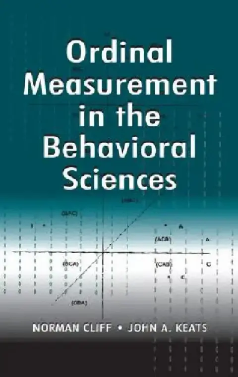 Cover of Ordinal Measurement in the Behavioral Sciences
