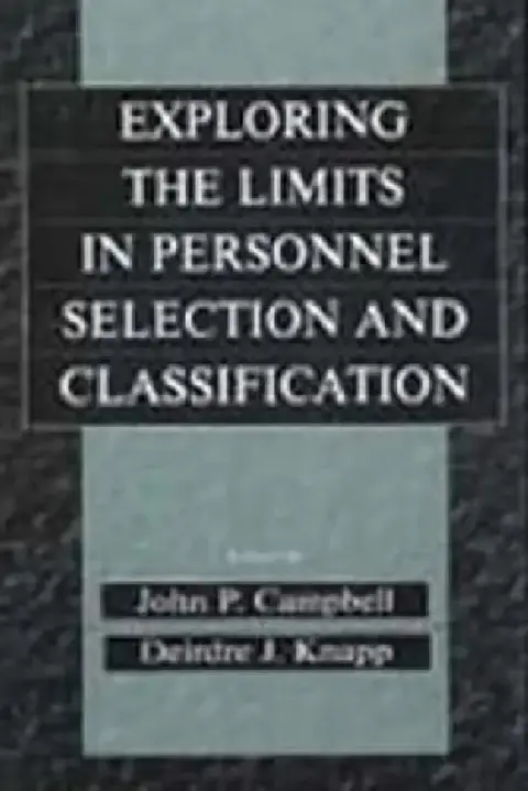 Cover of Exploring the Limits in Personnel Selection and Classification
