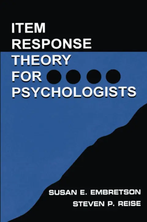 Cover of Item Response Theory for Psychologists