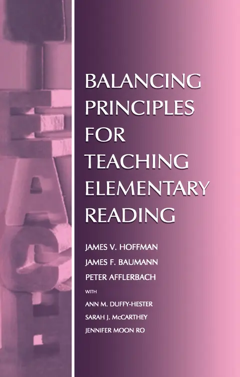 Cover of Balancing Principles for Teaching Elementary Reading