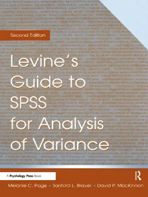 Cover of Levine's Guide to SPSS for Analysis of Variance