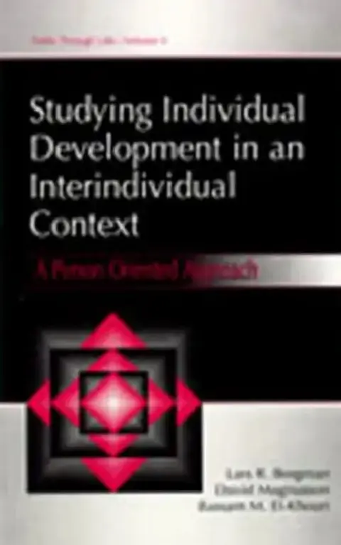 Cover of Studying individual Development in An interindividual Context