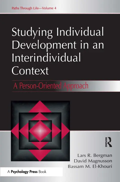 Cover of Studying Individual Development in an Interindividual Context