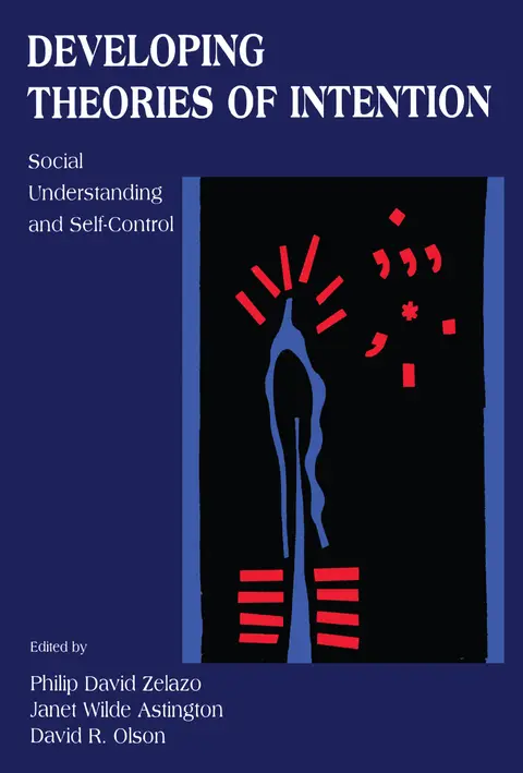 Cover of Developing Theories of Intention