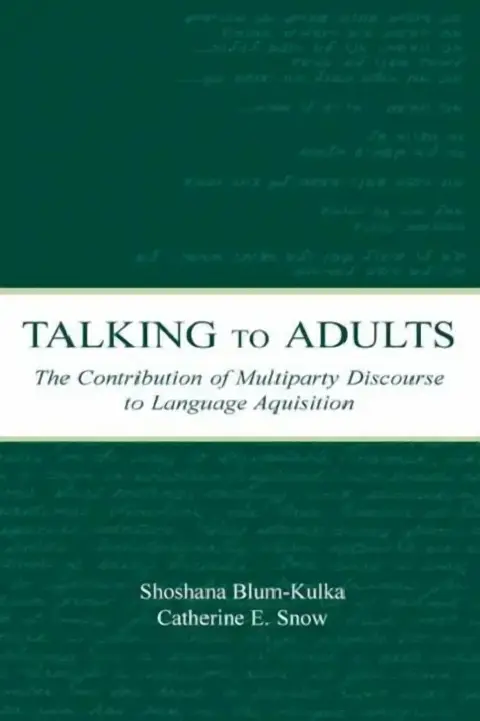 Cover of Talking to Adults