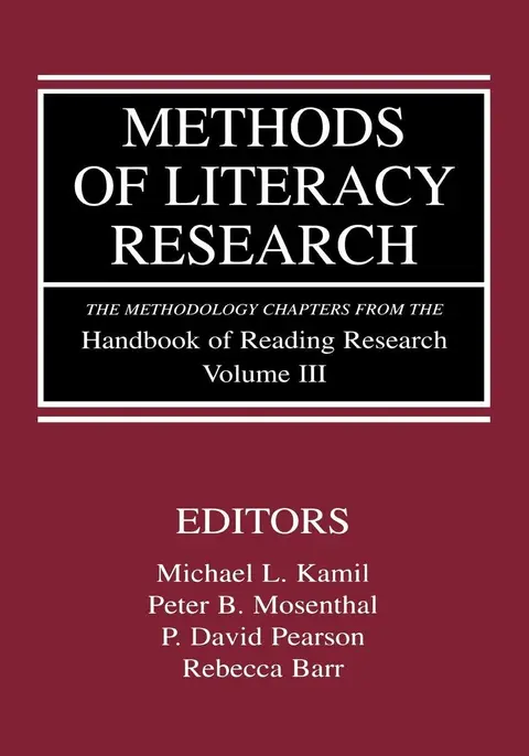 Cover of Methods of Literacy Research
