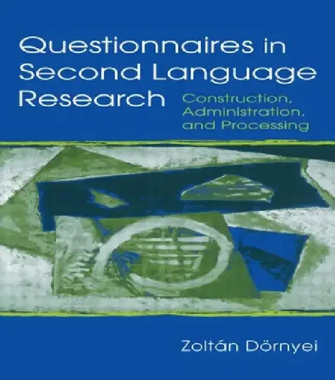 Cover of Questionnaires in Second Language Research