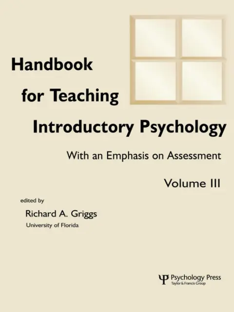 Cover of Handbook for Teaching Introductory Psychology