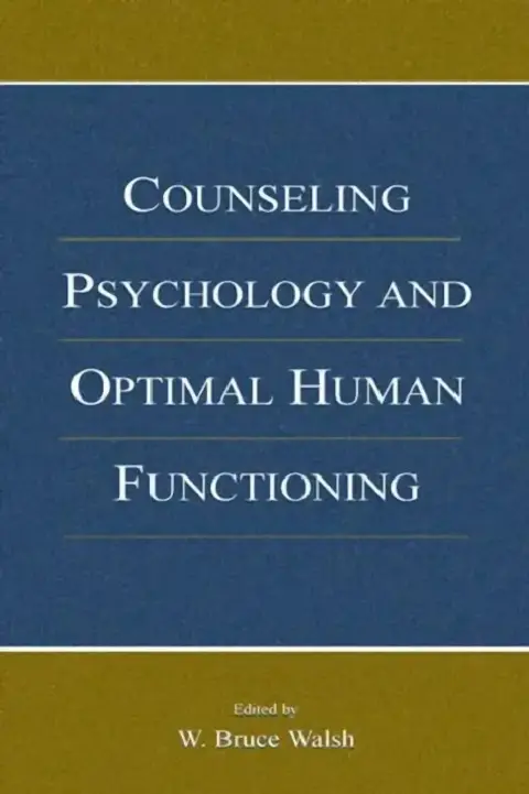 Cover of Counseling Psychology and Optimal Human Functioning