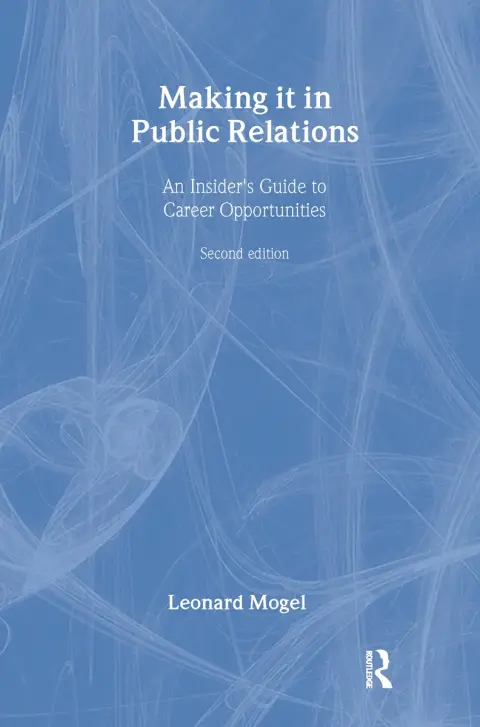 Cover of Making It in Public Relations