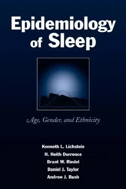Cover of Epidemiology of Sleep
