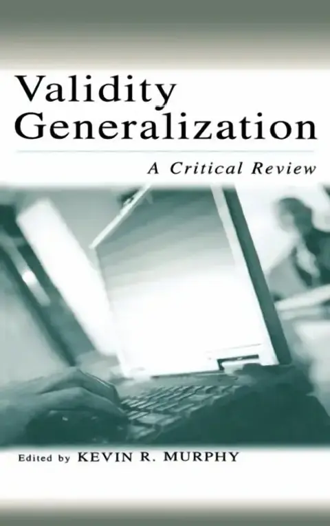 Cover of Validity Generalization
