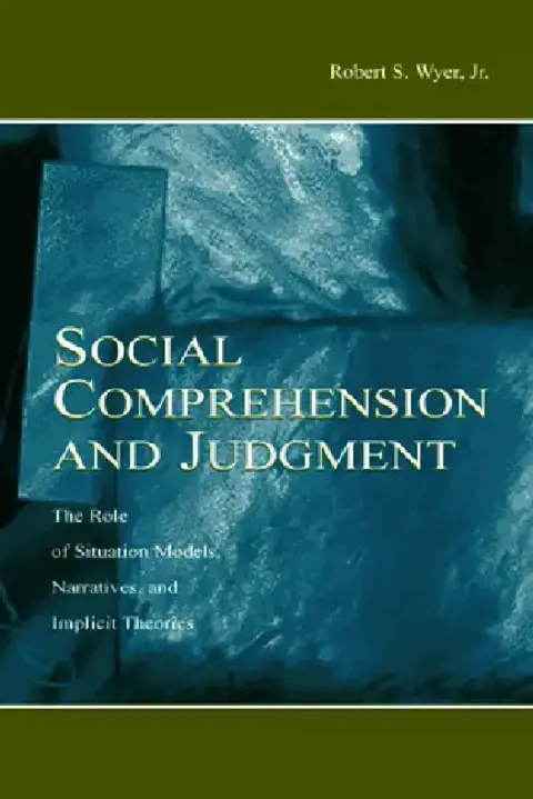 Cover of Social Comprehension and Judgment