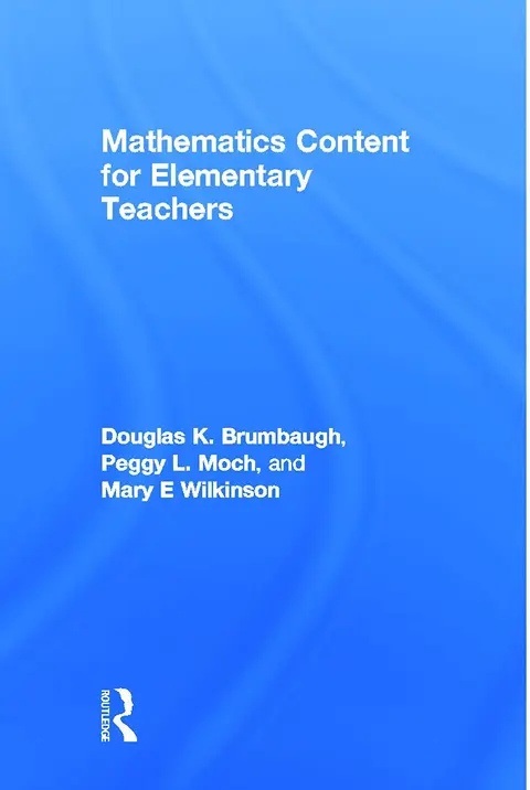 Cover of Mathematics Content for Elementary Teachers