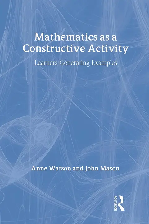 Cover of Mathematics as A Constructive Activity