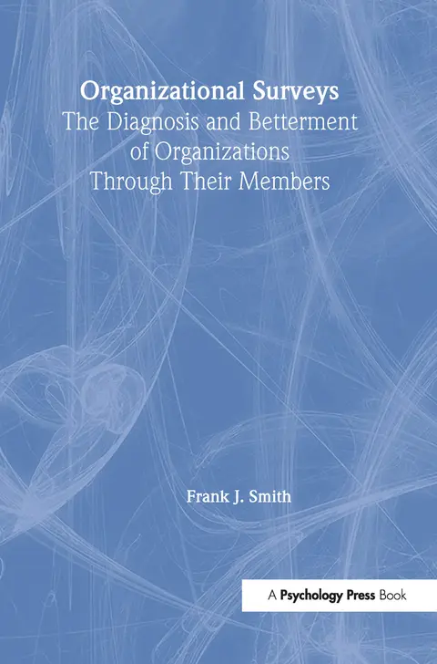 Cover of Organizational Surveys