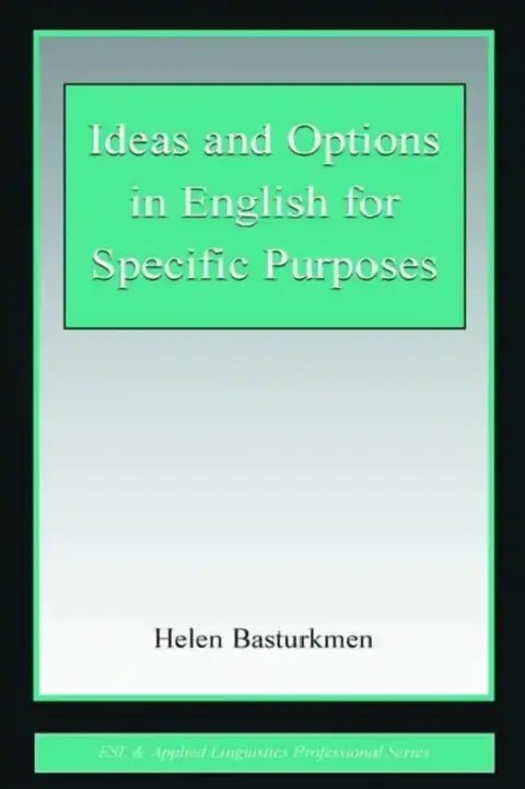 Cover of Ideas and Options in English for Specific Purposes