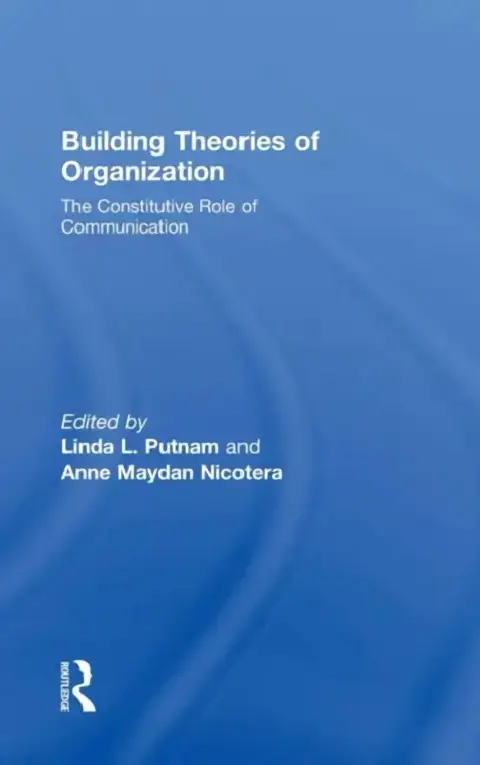 Cover of Building Theories of Organization