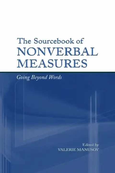 Cover of The Sourcebook of Nonverbal Measures