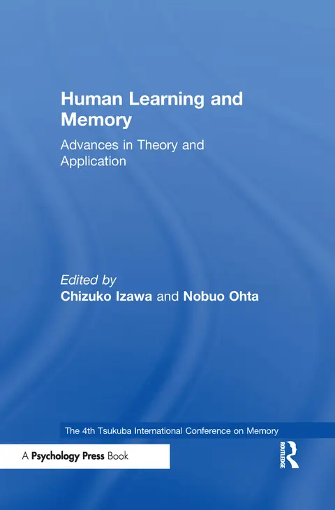 Cover of Human Learning and Memory