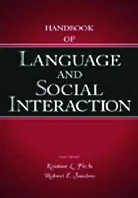 Cover of Handbook of Language and Social Interaction