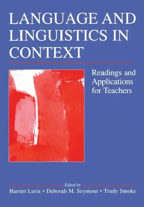 Cover of Language and Linguistics in Context