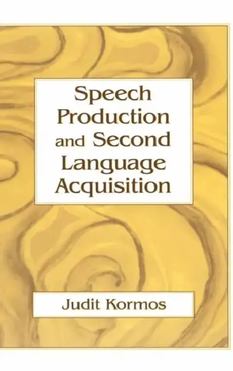Cover of Speech Production and Second Language Acquisition