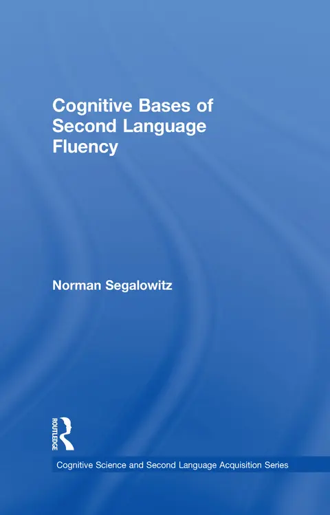 Cover of Cognitive Bases of Second Language Fluency