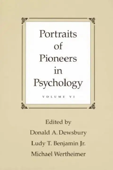 Cover of Portraits of Pioneers in Psychology