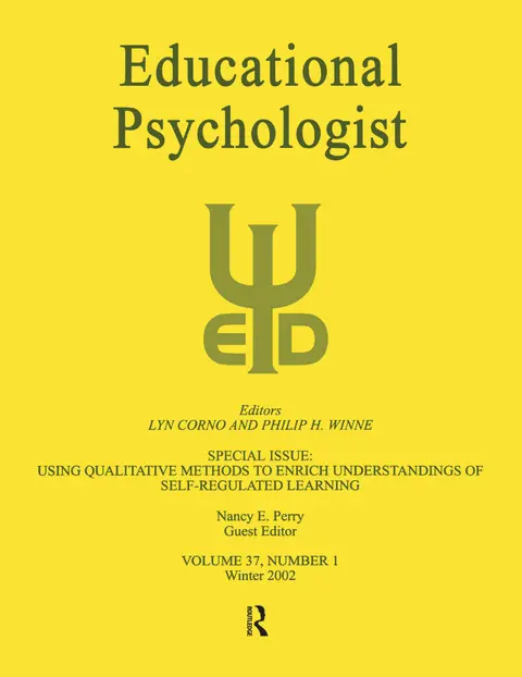 Cover of Using Qualitative Methods to Enrich Understandings of Self-Regulated Learning