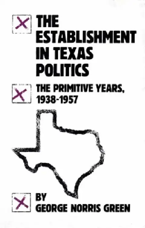 Cover of The Establishment in Texas Politics