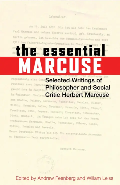 Cover of The Essential Marcuse
