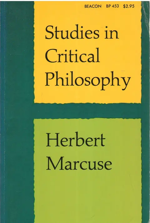 Cover of Studies in critical philosophy