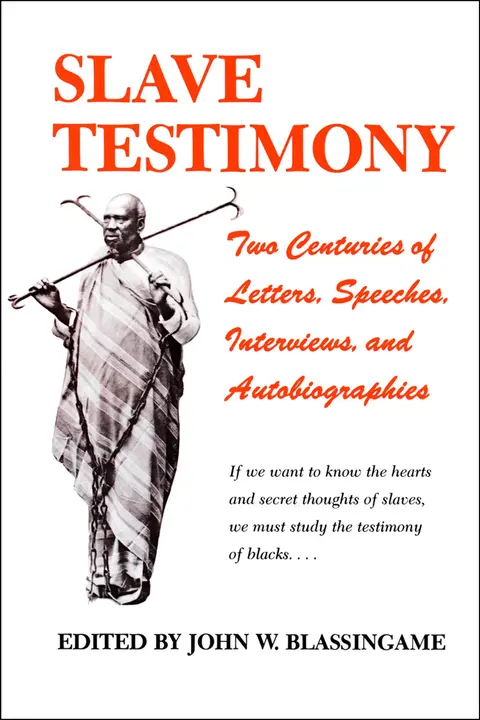 Cover of Slave Testimony