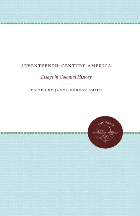Cover of Seventeenth-Century America