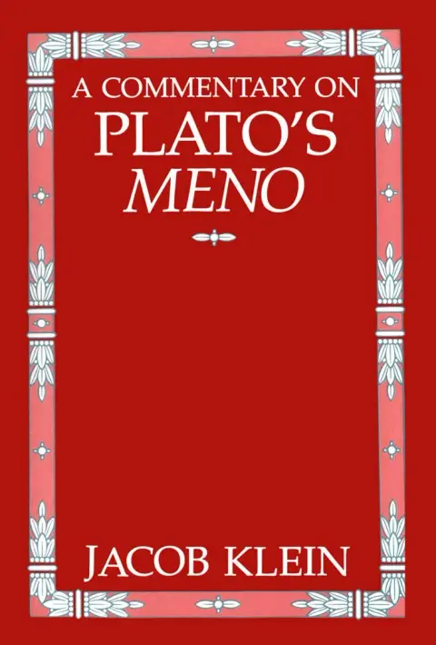 Cover of A Commentary on Plato's Meno