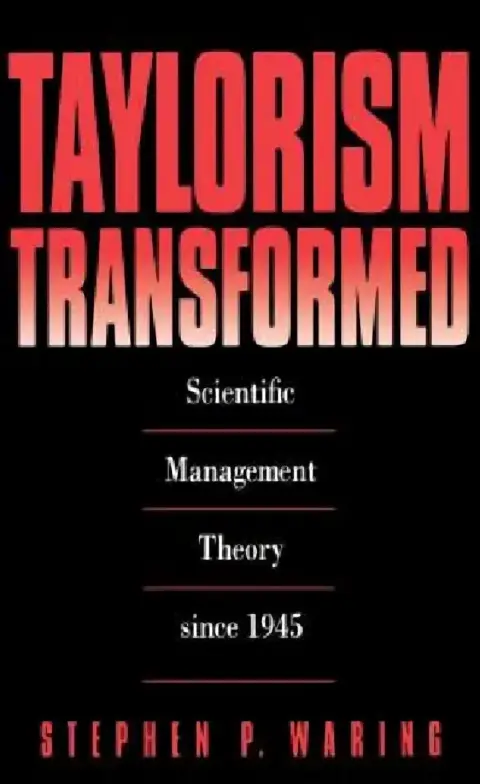 Cover of Taylorism Transformed