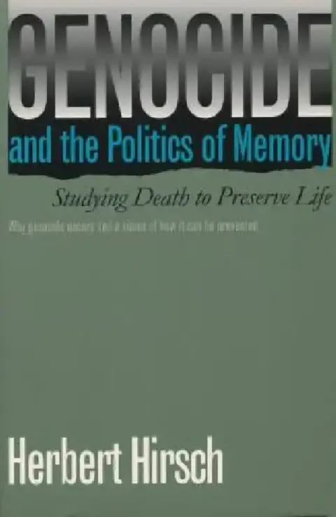 Cover of Genocide and the Politics of Memory