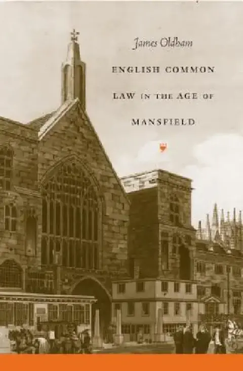 Cover of English Common Law in the Age of Mansfield