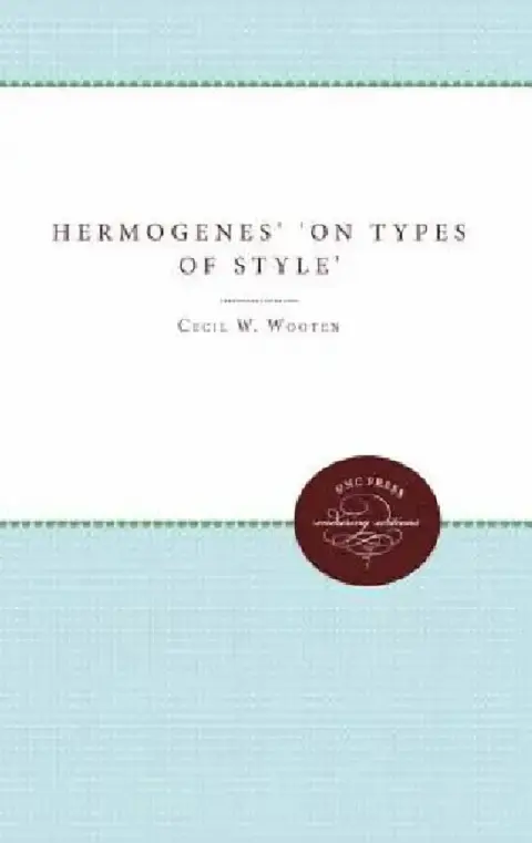 Cover of Hermogenes' on Types of Style