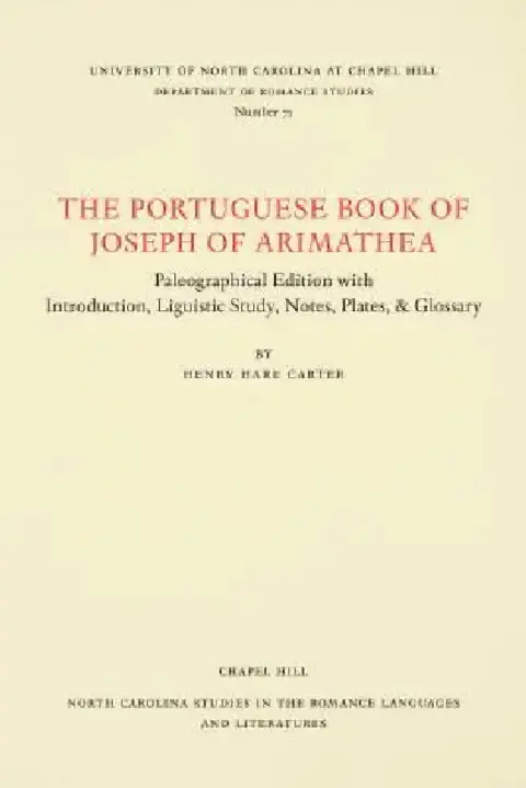Cover of The Portuguese Book of Joseph of Arimathaea