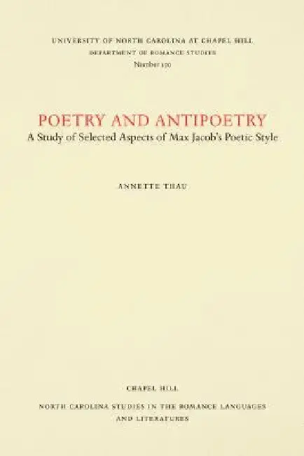 Cover of Poetry and Antipoetry