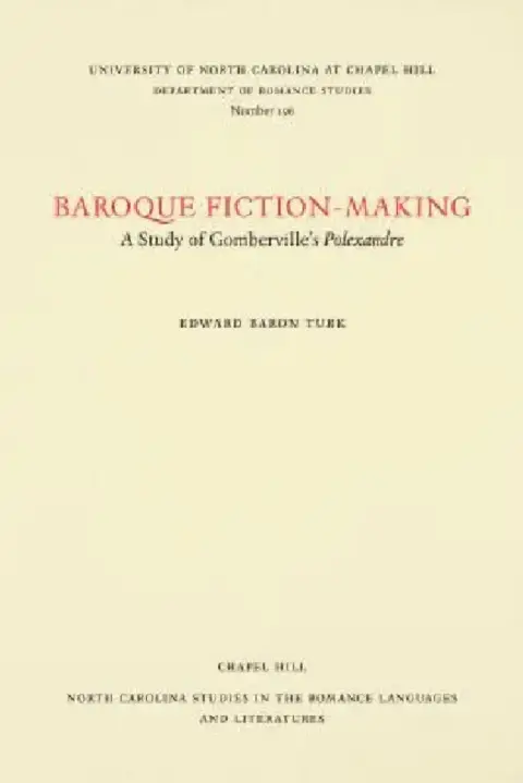 Cover of Baroque Fiction-Making