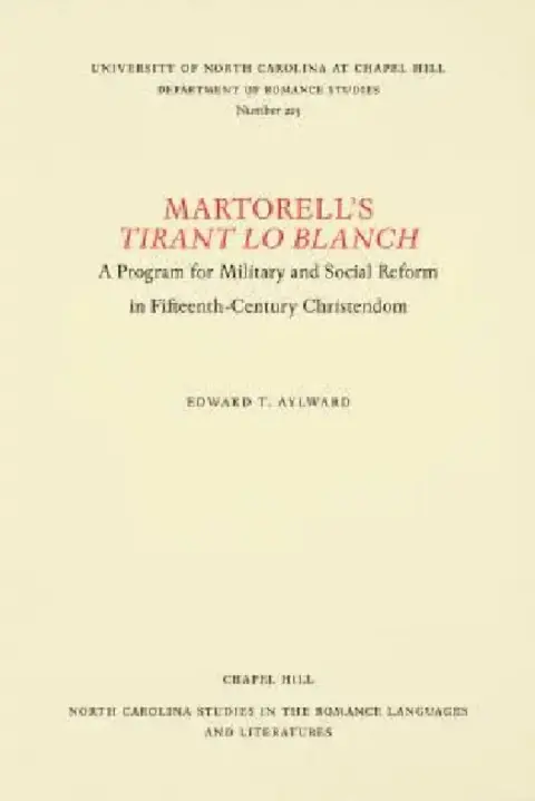 Cover of Martorell's Tirant lo Blanch