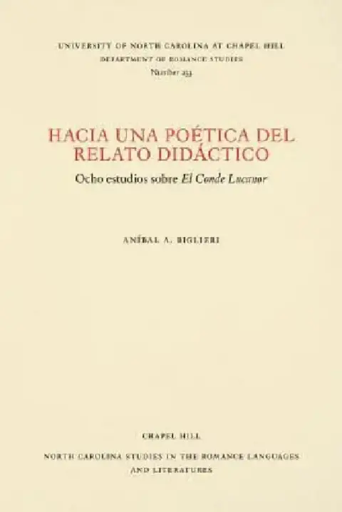Cover of Hacia una poética del relato didáctico