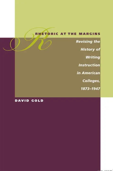 Cover of Rhetoric at the Margins